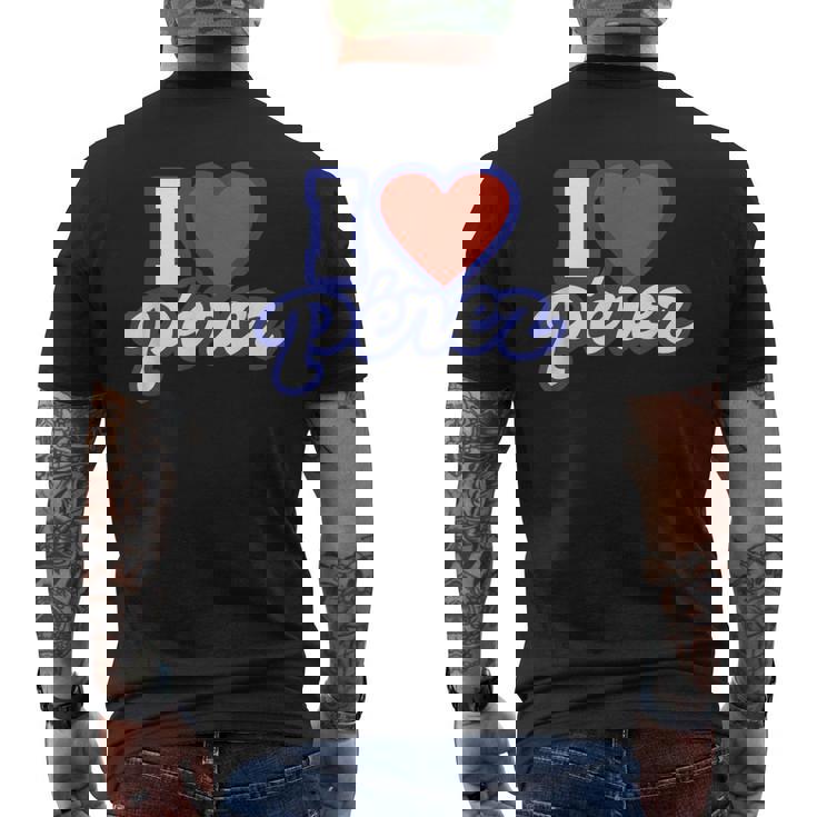 アイ・ラブ・ペレス メンズTシャツ バックプリント