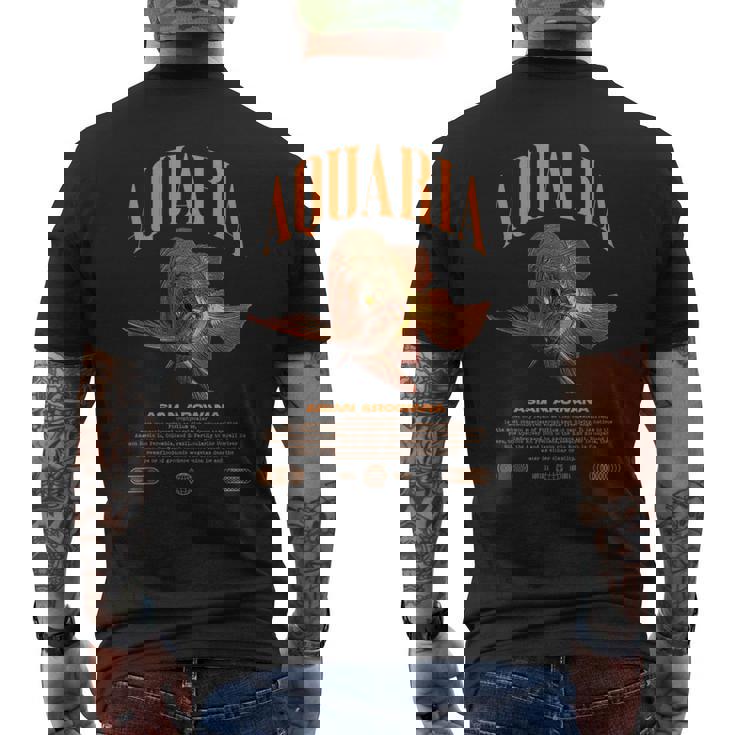 アジアン アロワナ モンスター フィッシュ キーパー モダン ストリートウェア メンズTシャツ バックプリント