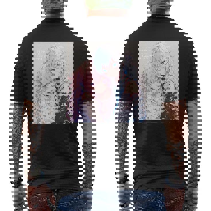 アニメ少女 姉オタク 長袖tシャツ メンズTシャツ バックプリント