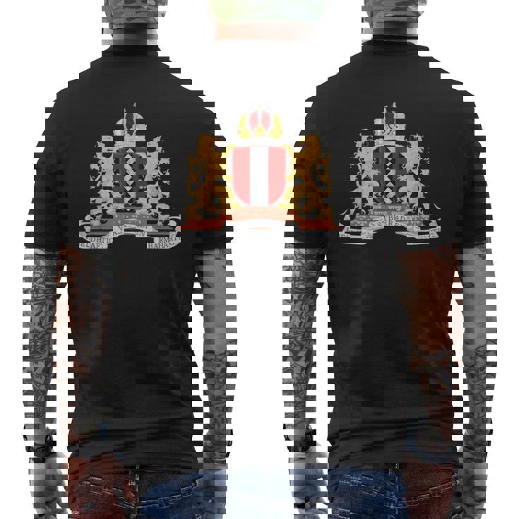 アムステルダム 紋章tシャツ ホリデーターベルギフト メンズTシャツ バックプリント