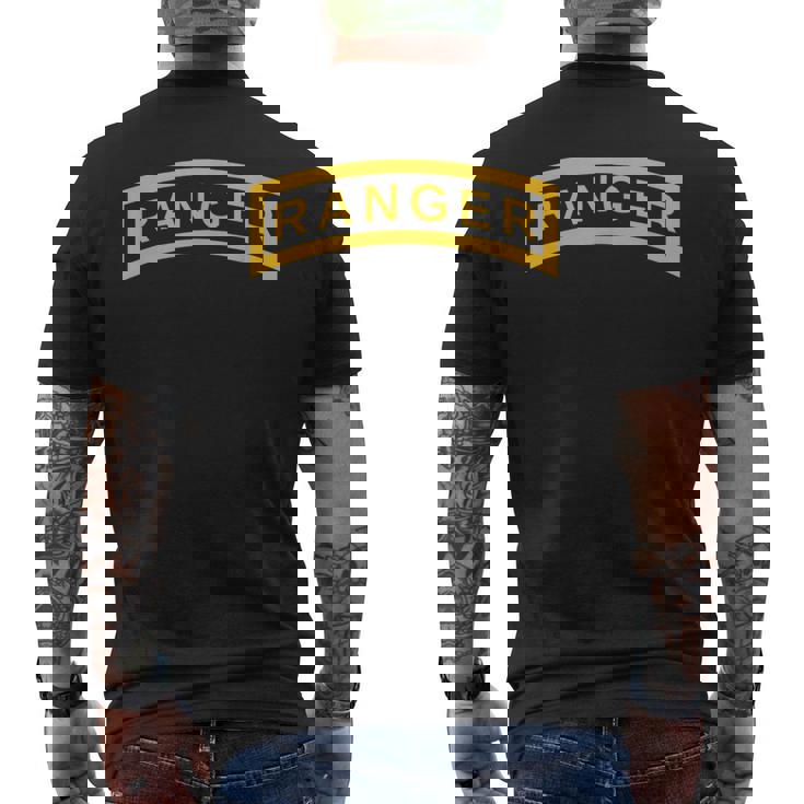 アメリカ陸軍レンジャーイエロータブ ヴィンテージ空挺兵士シャツ メンズTシャツ バックプリント