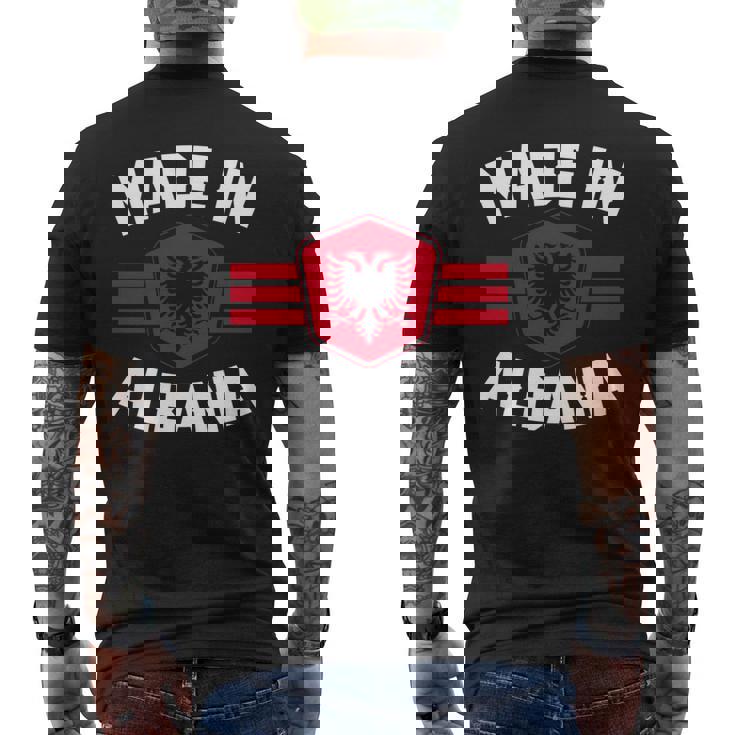 アルバニア アルバニア国旗 長袖tシャツ メンズTシャツ バックプリント