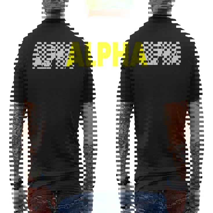 アルファ 長袖tシャツ メンズTシャツ バックプリント