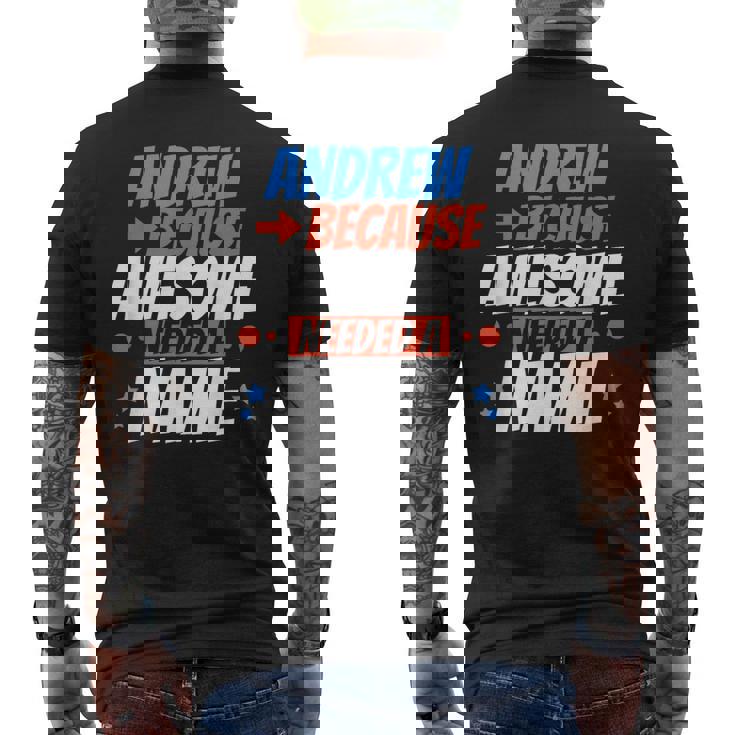 アンドリュー。すごい名前が必要だったから面白いアンドリュー メンズTシャツ バックプリント