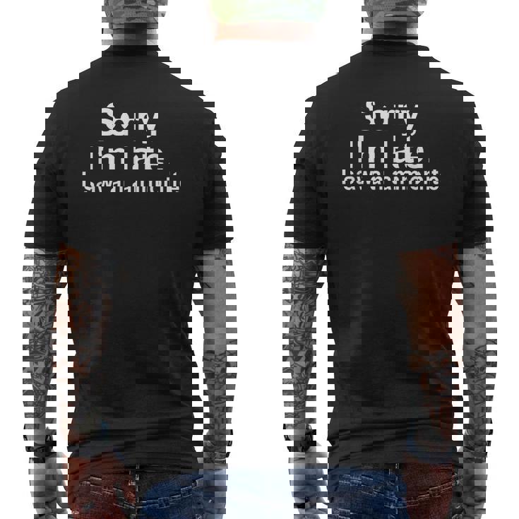 アンモナイト化石燃料 アンモナイト愛好家に メンズTシャツ バックプリント