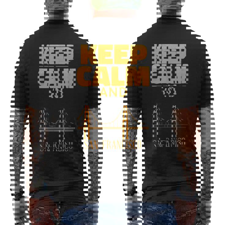 アーキテクチャ サンフランシスコ オーナメント ブリッジ かわいいサンフランシスコ メンズTシャツ バックプリント