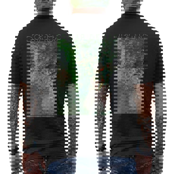 アーティストやバレリーナのための舞台裏エドガー・ドガ・ダンサーズ メンズTシャツ バックプリント