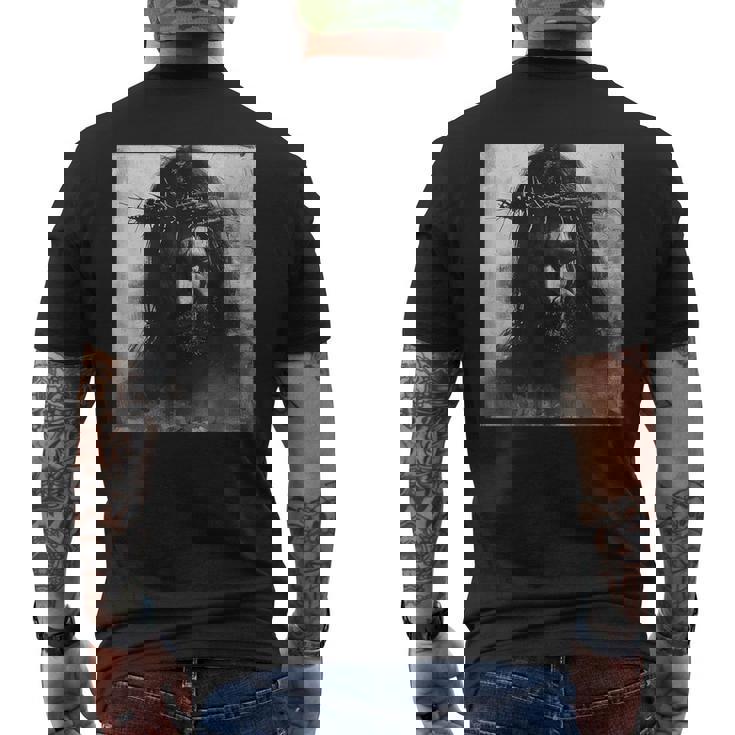 イエス、キリスト教、教会、キリスト、イエス メンズTシャツ バックプリント