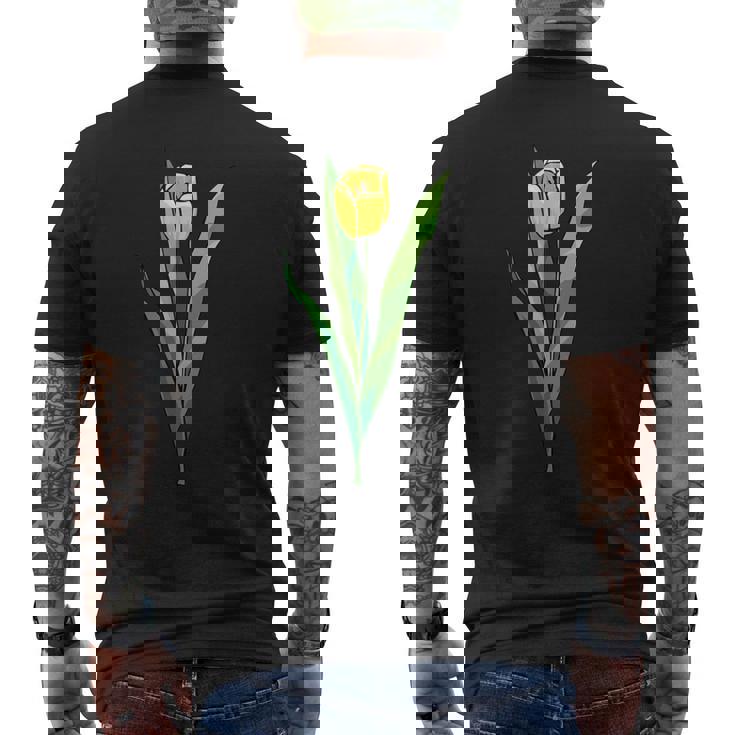 イエローチューリップ メンズTシャツ バックプリント