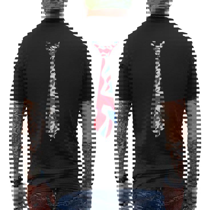 イギリス国旗ユニオンジャックネクタイ イギリス帝国 メンズTシャツ バックプリント