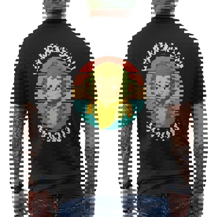 イタリア ブレイン ミーム チンパンジーニ バナニーニ レトロ サンセット キッズ メンズTシャツ バックプリント