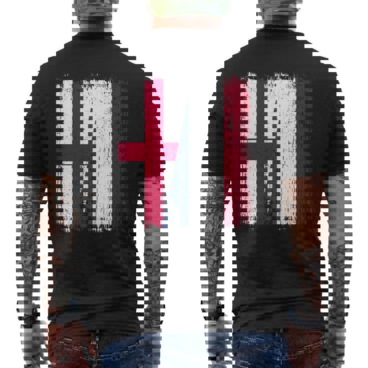 イングランド オランダ ハーフフラッグ イングリッシュ オランダ遺産 長袖tシャツ メンズTシャツ バックプリント