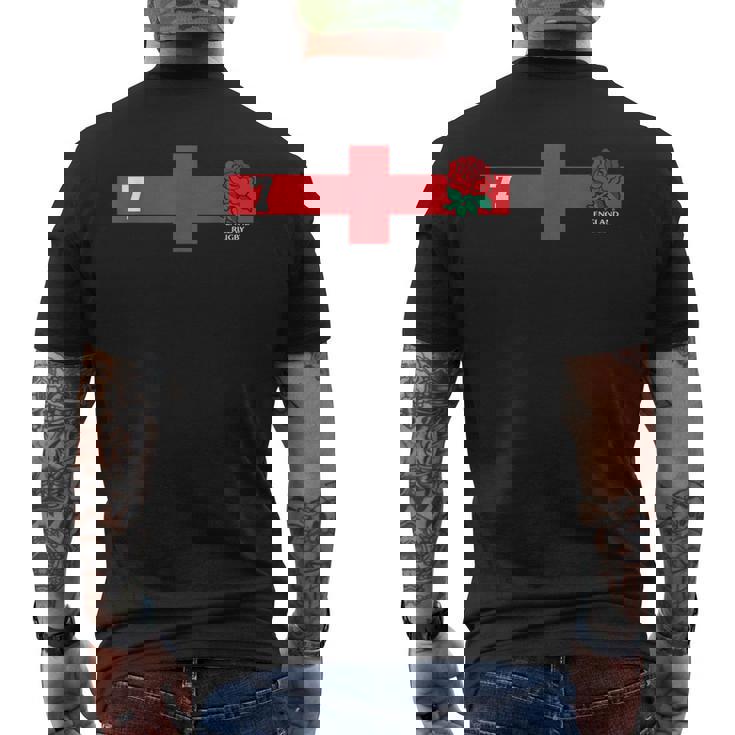 イングランドラグビーティーズ メンズTシャツ バックプリント