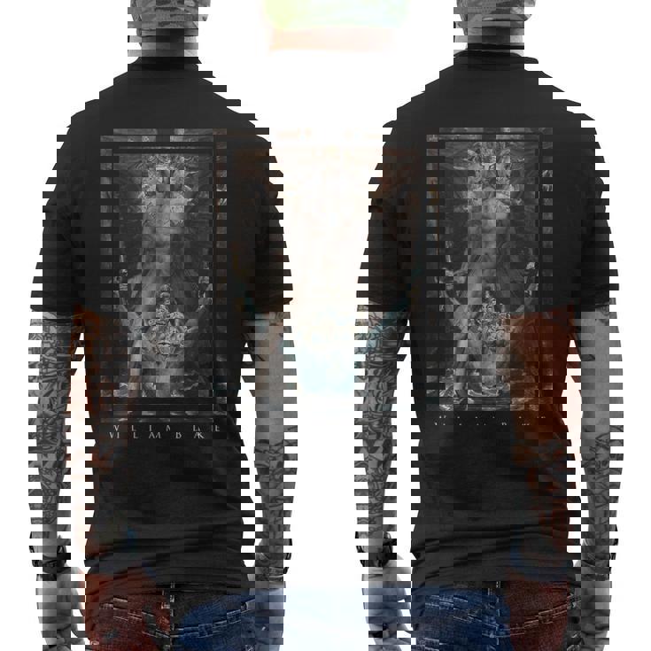 ウィリアム・ブレイク 赤い竜と海から来た獣 William Blake Red Dragon Beastea メンズTシャツ バックプリント