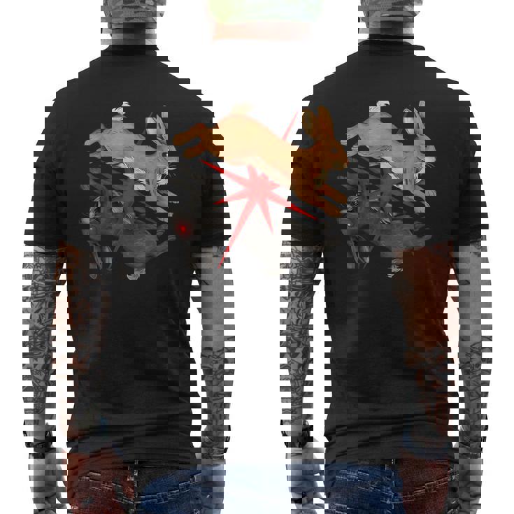 ウォーターシップ ダウン ウサギ テリアン Furrygoblincore Whimsigoth メンズTシャツ バックプリント