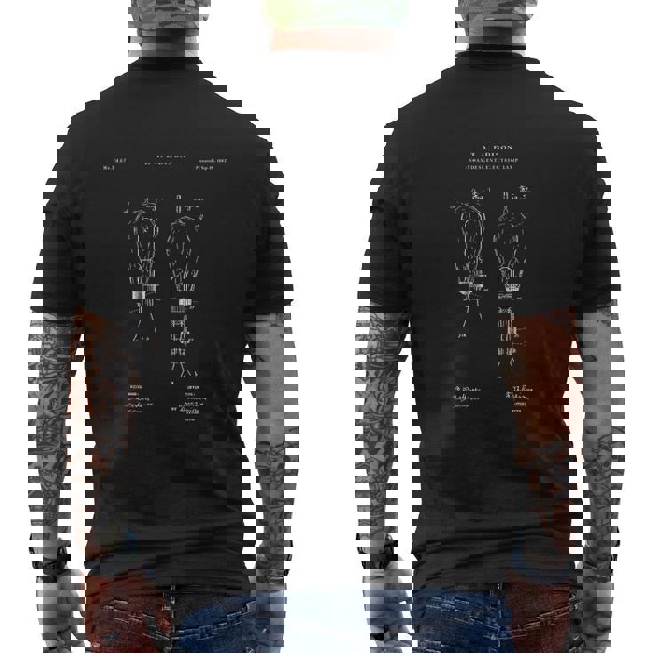 エジソン特許tシャツ-電気tシャツ メンズTシャツ バックプリント