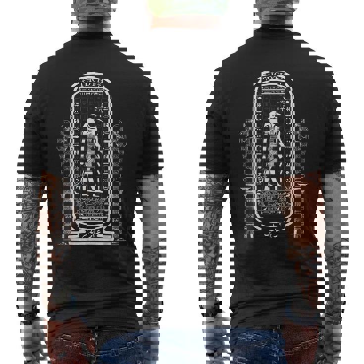 エジプト神 トート目 ホルスの目 エジプト アンク ファラオ メンズTシャツ バックプリント