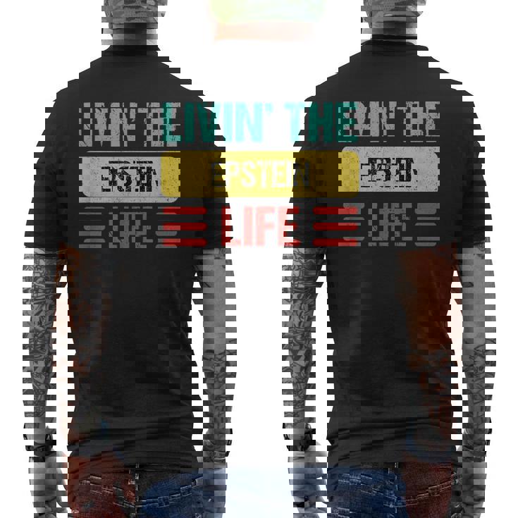 エプスタイン名 メンズTシャツ バックプリント