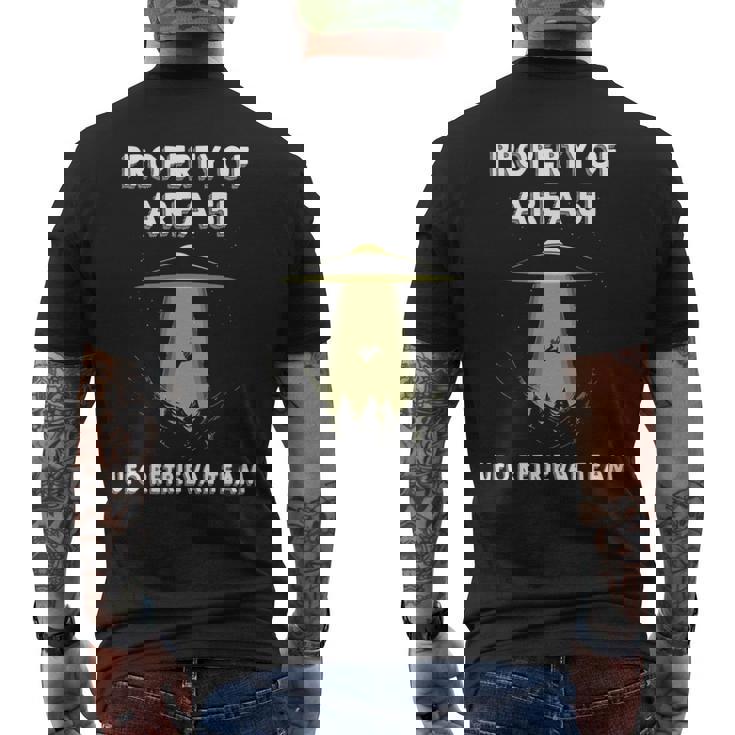 エリア51 シャツ Property Of Area 51 Ufo エイリアン 長袖tシャツ メンズTシャツ バックプリント