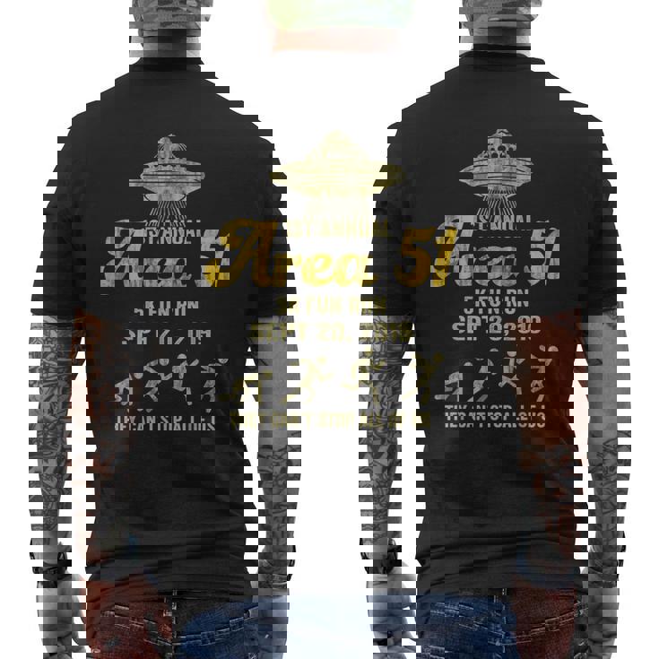 エリア51 エイリアン メンズTシャツ バックプリント