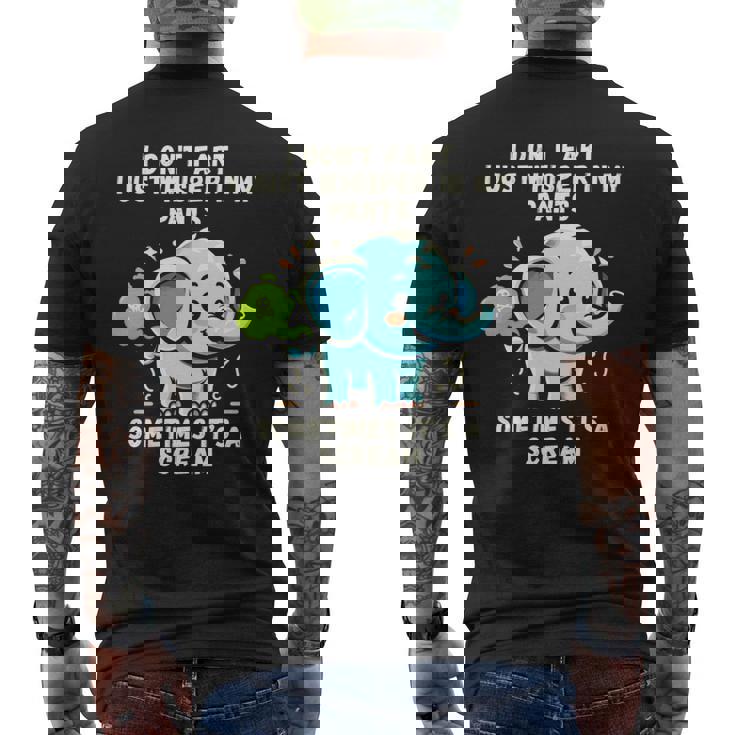 エレファントおならしないよ時々ズボンの中でささやくだけ 長袖tシャツ メンズTシャツ バックプリント