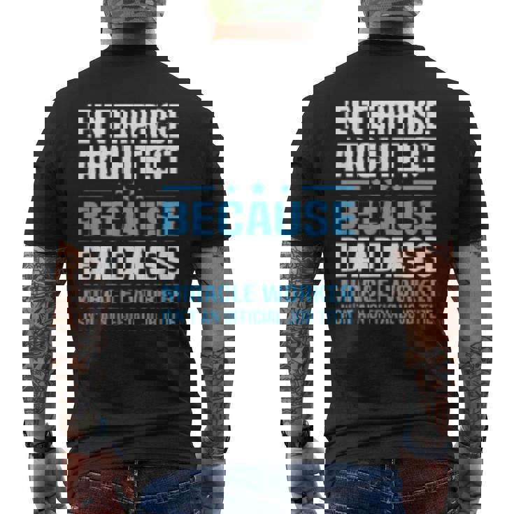 エンタープライズアーキテクトtシャツ メンズTシャツ バックプリント