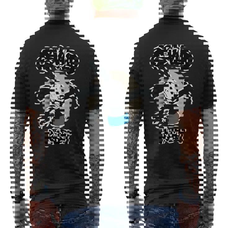 オズワルドラビット ヴィンテージ 漫画 バニー メンズTシャツ バックプリント