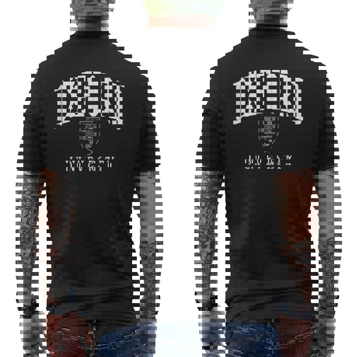 オックスフォード大学クレストカレッジエイトアカデミックオックスブリッジ Pafi247 メンズTシャツ バックプリント