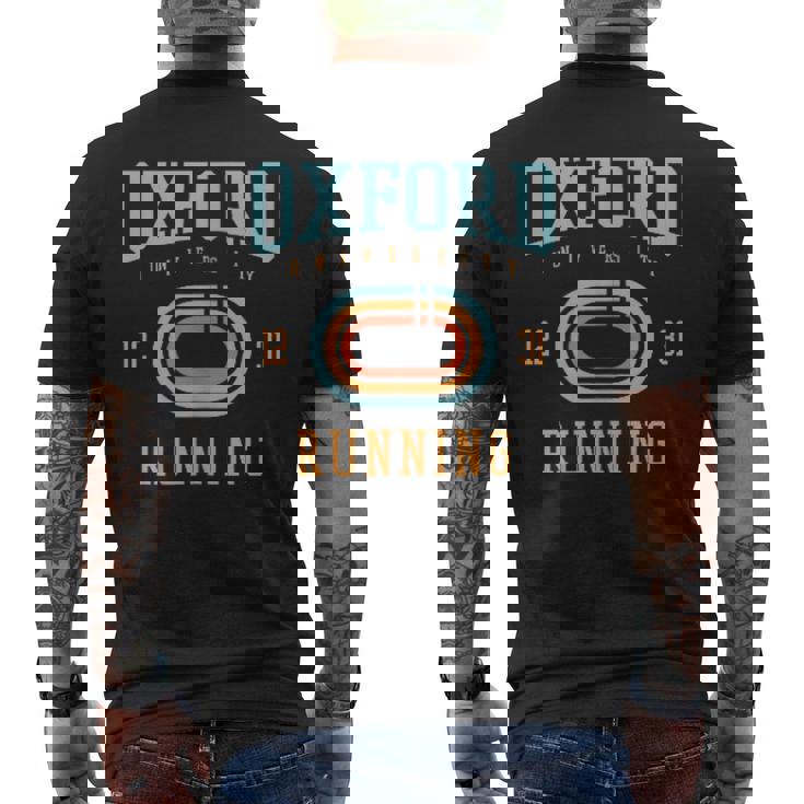 オックスフォード大学ランニング大学アカデミックスポーツpafi862。 メンズTシャツ バックプリント