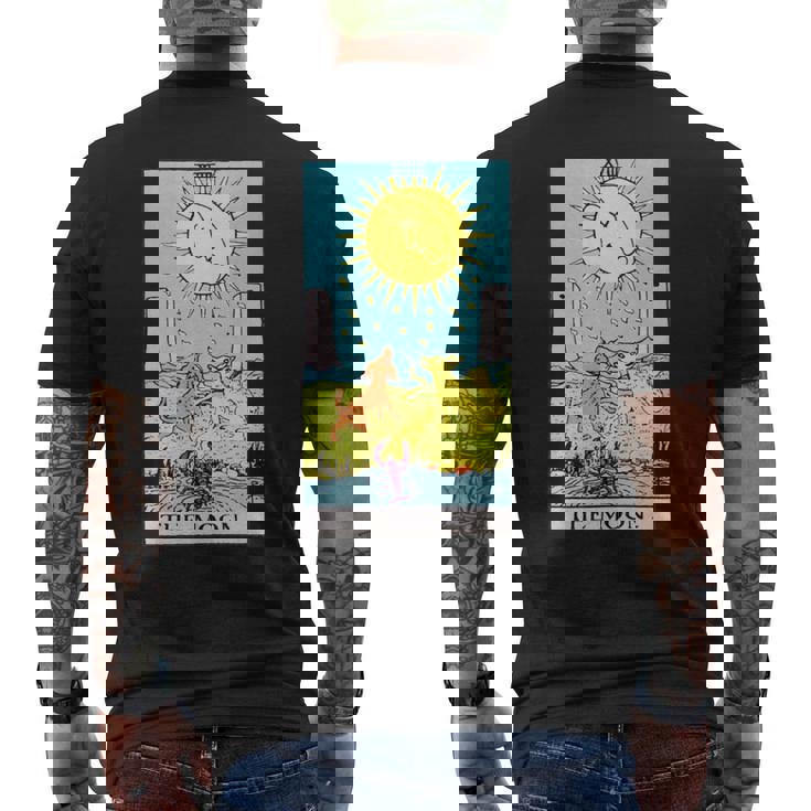 オリジナルのrider Waite Deckのムーンヴィンテージタロットカード。 長袖tシャツ メンズTシャツ バックプリント