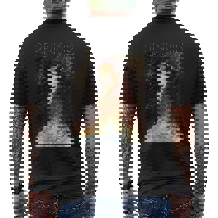 オーギュストルノワール-マドモアゼルダンヴェルの肖像 長袖tシャツ メンズTシャツ バックプリント