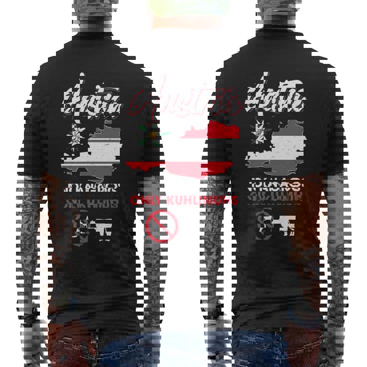 オーストリアのカンガルーなし オーストリアのカンガルーなし 長袖tシャツ メンズTシャツ バックプリント