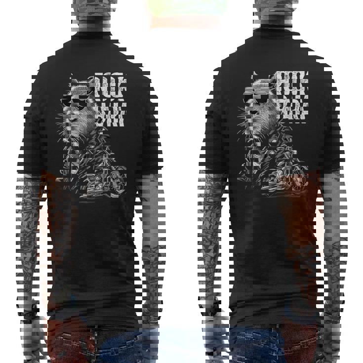オートバイ げっ歯類 ロック メンズ カピバラ メンズTシャツ バックプリント