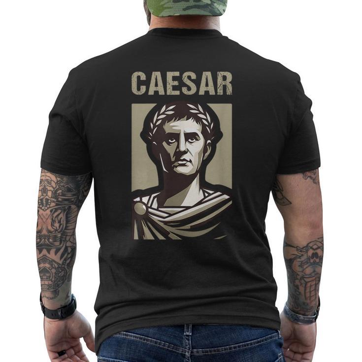 カエサル 古代ローマ ガイウス・ユリウス・カエサル ローマの歴史 メンズTシャツ バックプリント