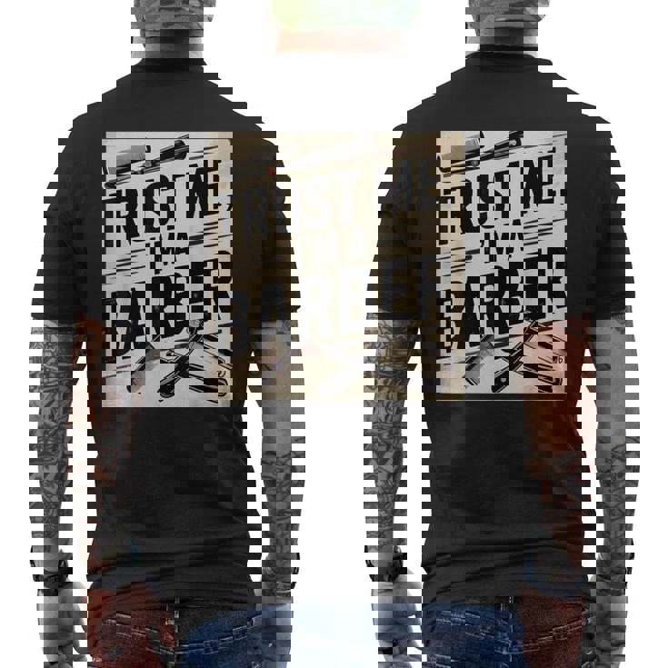 カスタム 理髪師ジャケット 理髪用品 理髪ツール 理髪師 メンズTシャツ バックプリント