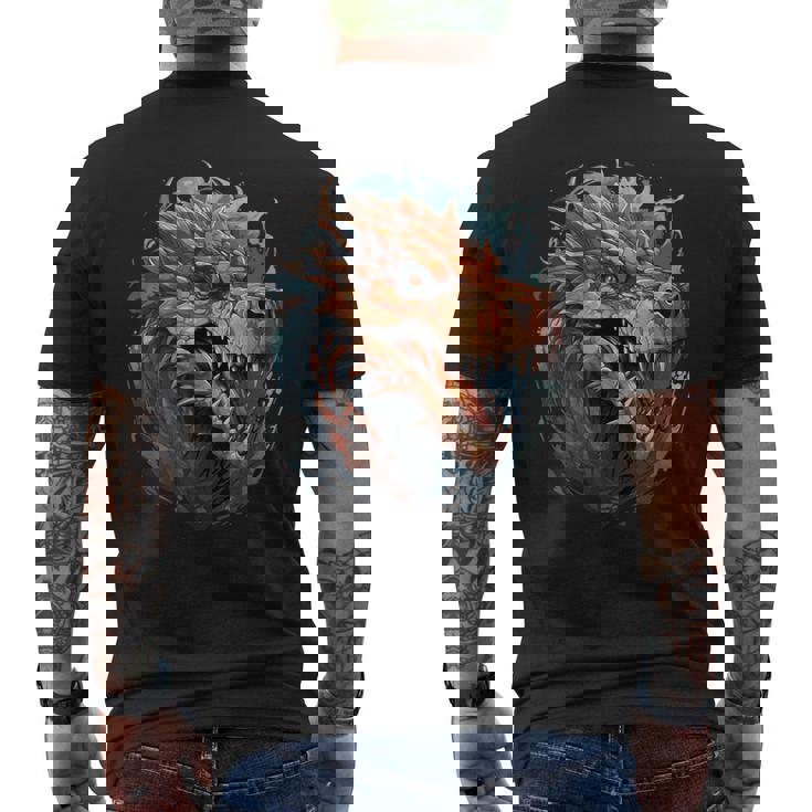 カラフルドラゴンi キッズドラゴン メンズTシャツ バックプリント