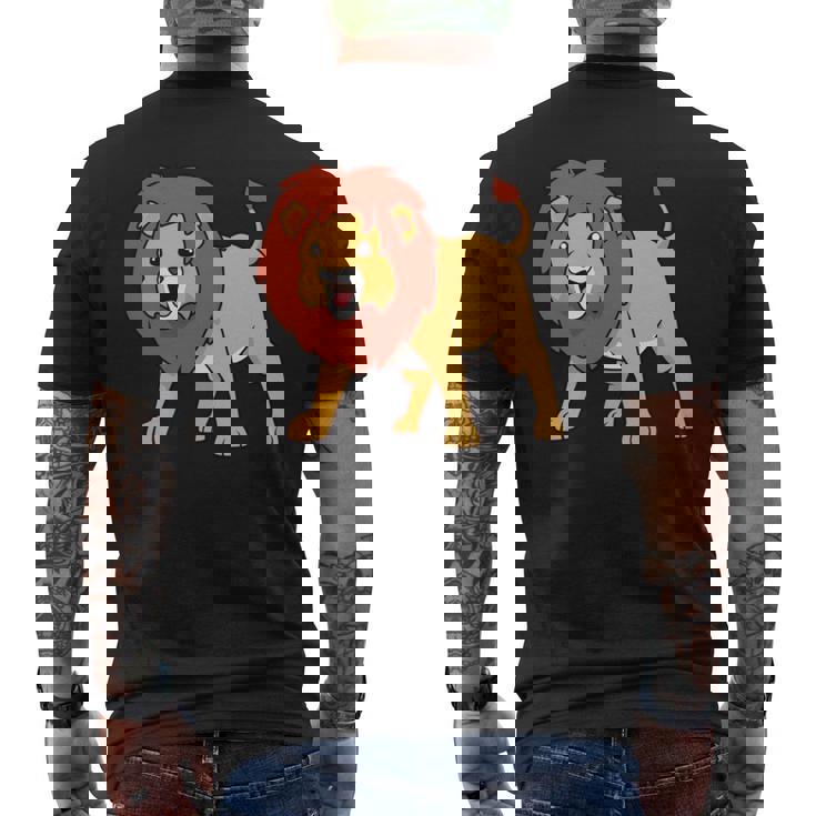 カワイイライオン 長袖tシャツ メンズTシャツ バックプリント