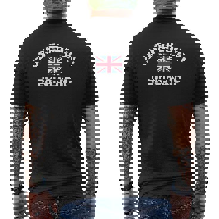 カンタベリー イギリス Uk イギリス シティ ユニオンジャック 旗 長袖tシャツ メンズTシャツ バックプリント