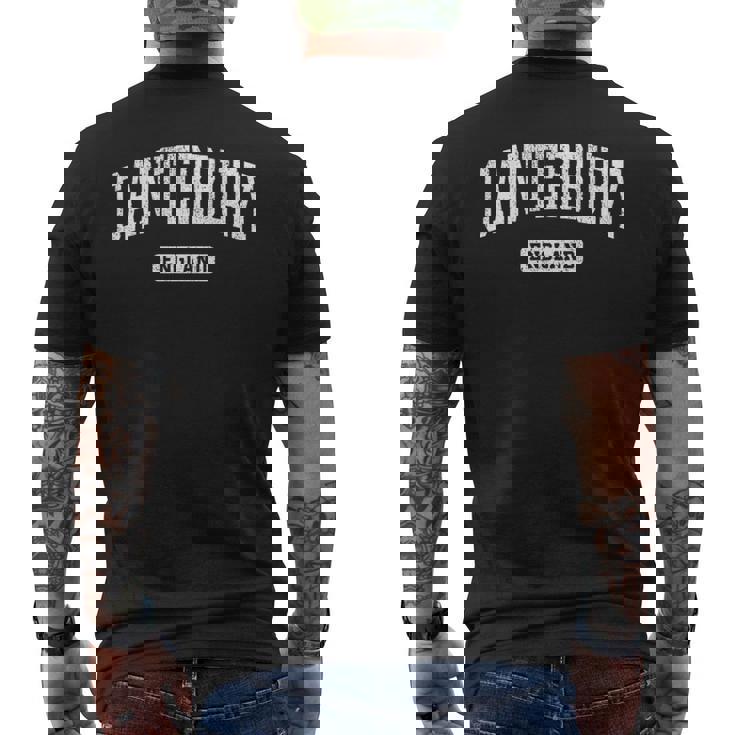 カンタベリー イングランド ヴィンテージ スポーツ デザイン 長袖tシャツ メンズTシャツ バックプリント