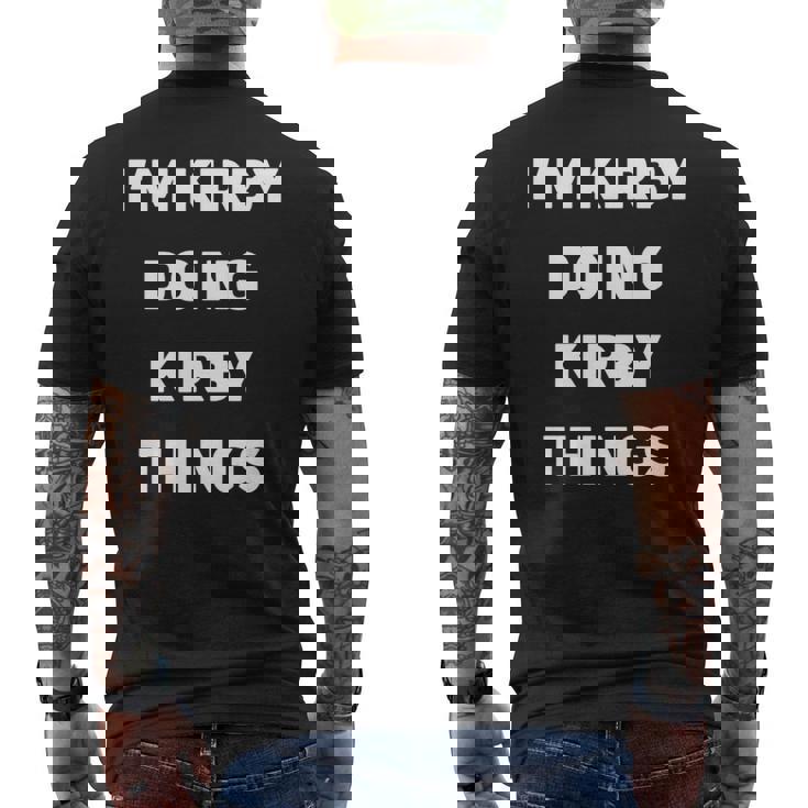 カービィのことをやってるカービィだよ 長袖tシャツ メンズTシャツ バックプリント