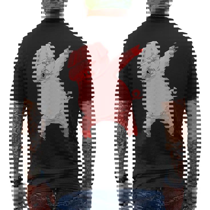 キッズ ダビングピグレット 服 ダブ ダンス 衣装 農家 ギフト 豚 メンズTシャツ バックプリント