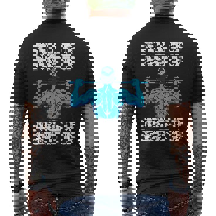 キャリステニクス ボディウェイトディップ プルアップバー カリステニック メンズTシャツ バックプリント