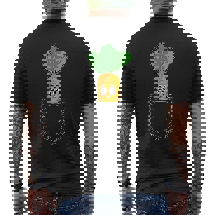 キャロットポケット おもしろキャロットインポケット メンズTシャツ バックプリント