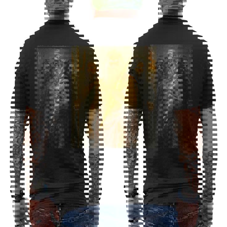 ギリシャ神 ゼウス・ポセイドン・ハデス ギリシャ神話 メンズTシャツ バックプリント