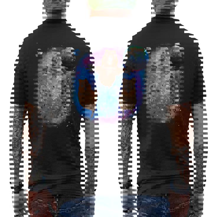 クオッカ、宇宙のクオッカ、オーストラリアの動物クオッカ メンズTシャツ バックプリント