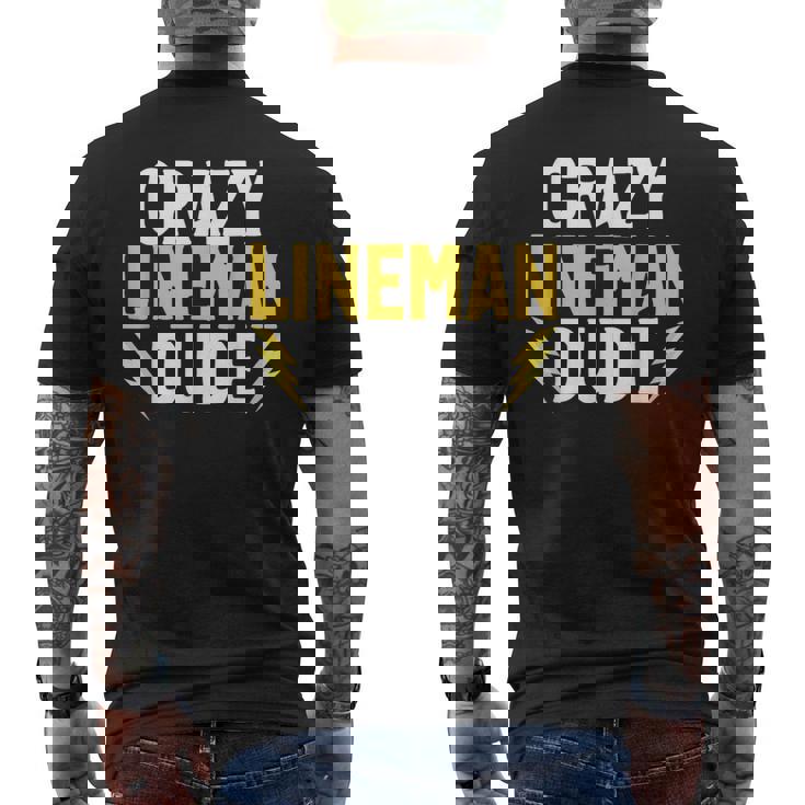 クレイジーラインマンデュードラインマン メンズTシャツ バックプリント