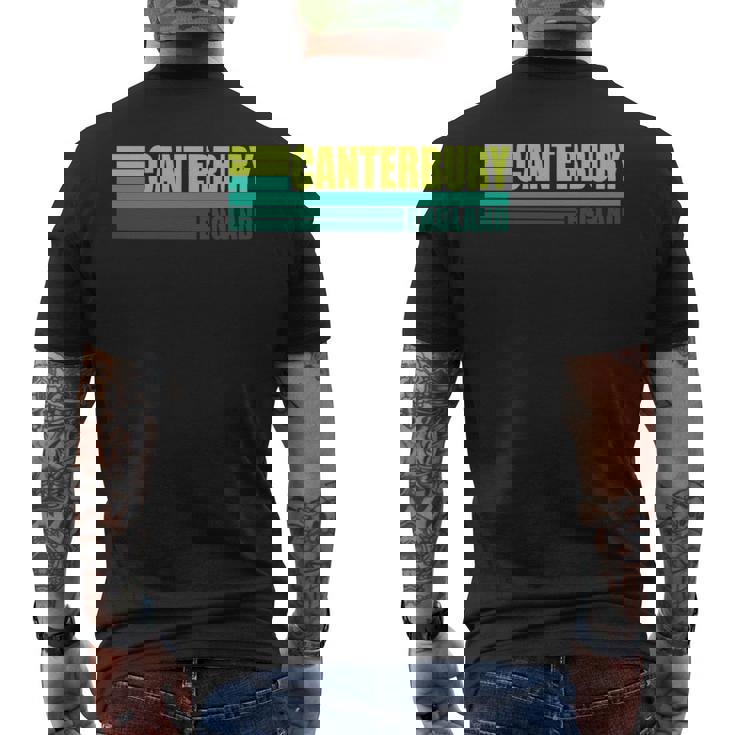 グリーン レトロ ヴィンテージ カンタベリー シティ ビレッジ イングランド Uk 長袖tシャツ メンズTシャツ バックプリント