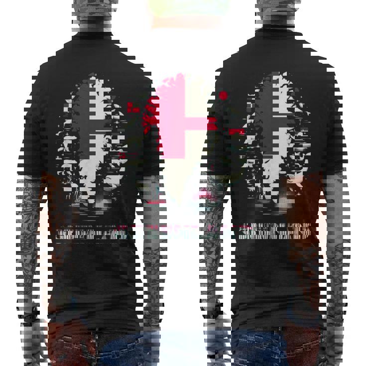 グリーンランドフラッグシャツ、グリーンランドマップ、グリーンランド、レディース、メンズ。 メンズTシャツ バックプリント