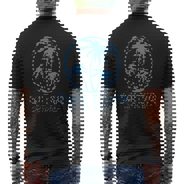 ケープタウン 南アフリカ ヨハネスブルグ アフリカの海岸 ヤシの木 長袖tシャツ メンズTシャツ バックプリント