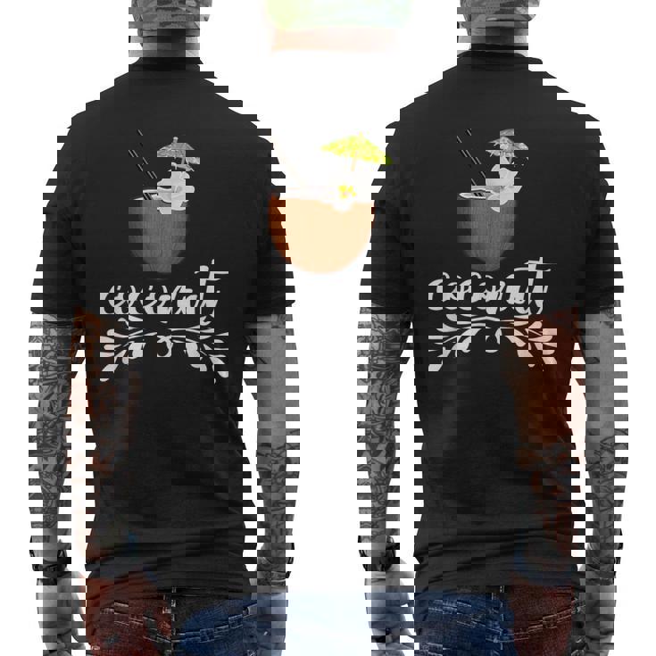 ココナッツ サマーフルーツ おもしろココナッツ メンズTシャツ バックプリント